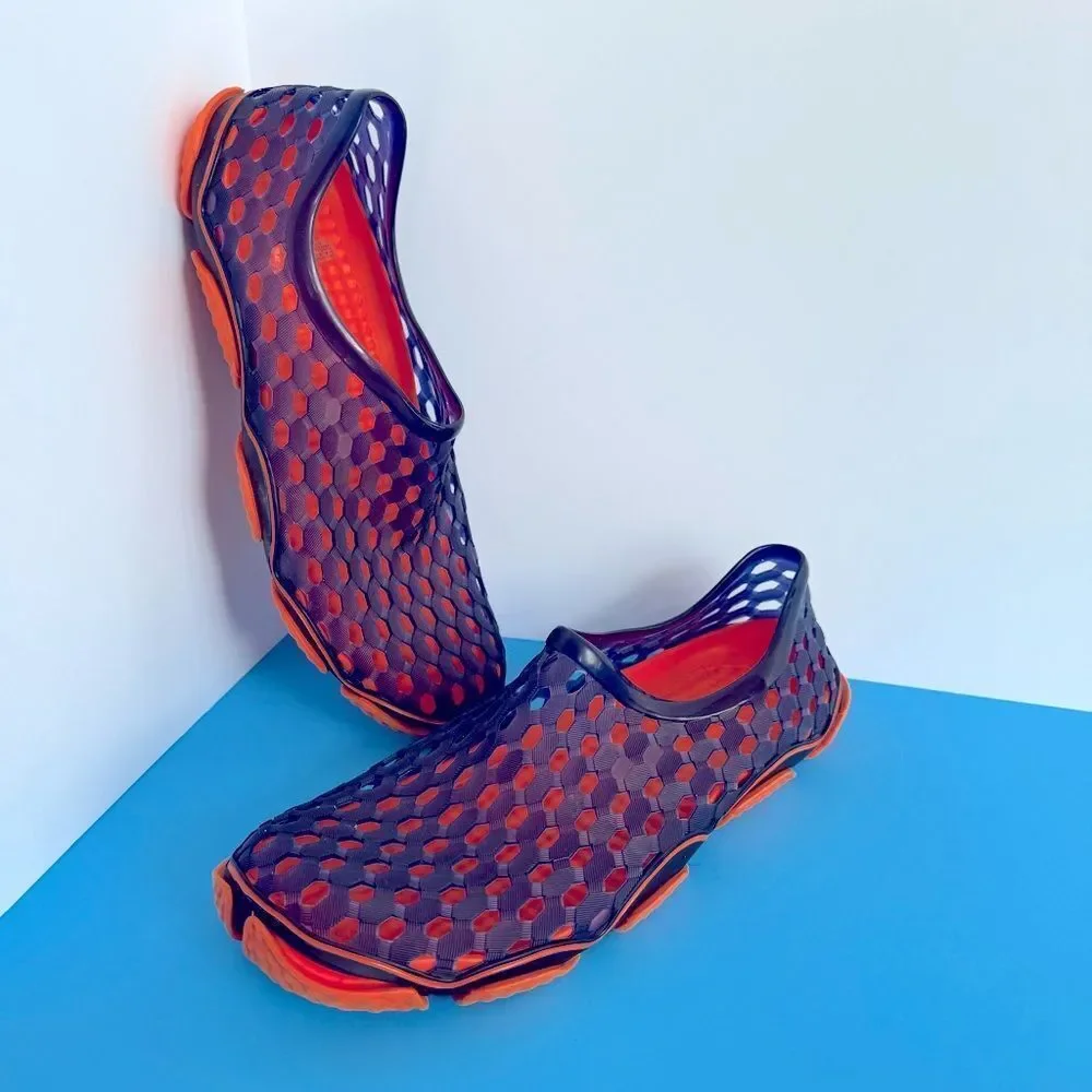Men's Blue and Orange cool Swim and Beach Shoes